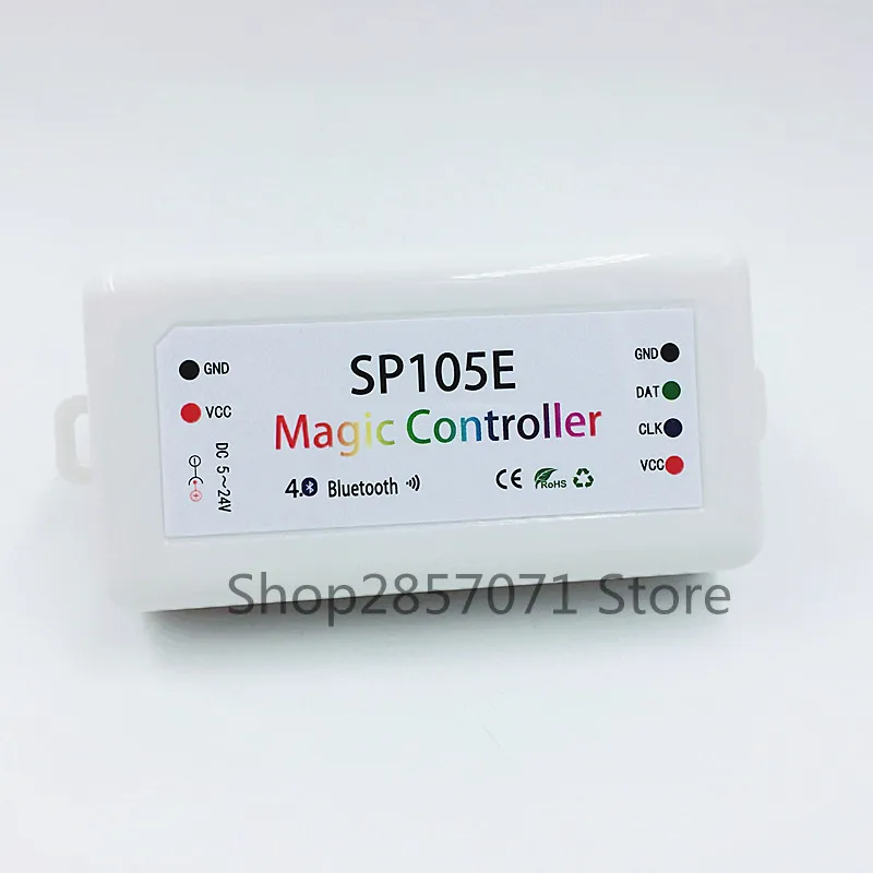 SP105E волшебный регулятор Bluetooth 4,0 DC5-24V 2048 Пиксели для WS2811 2812 2801 6803 IC Светодиодные ленты Поддержка IOS/Android APP