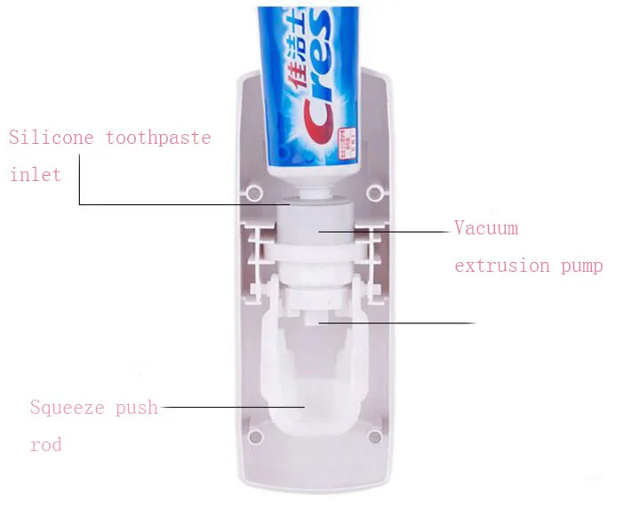 YEPACGDSE 1 набор держатель зубной щетки автоматический диспенсер для зубной пасты+ 5 держатель для зубной щетки настенный держатель для ванной тоже