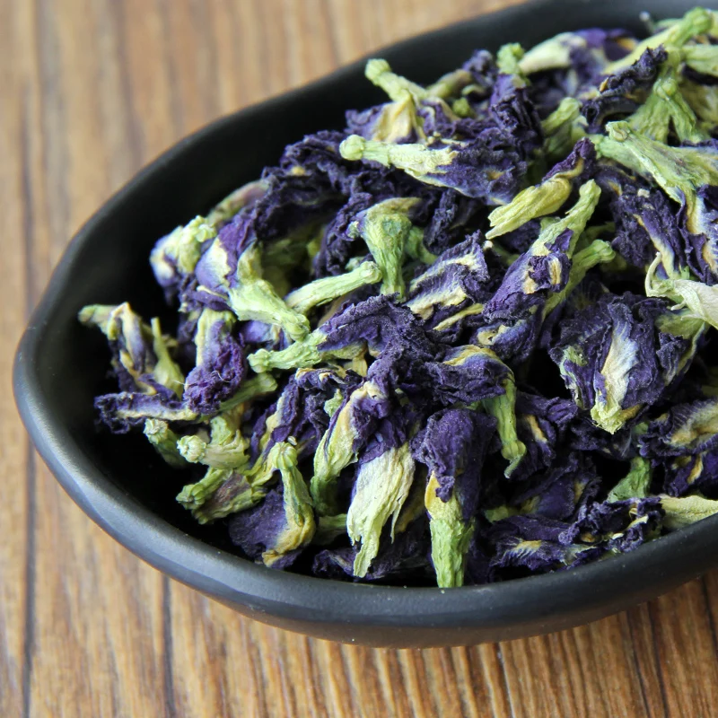 100gbag High Quality Tea Blue Butterfly Pea Tea Dry