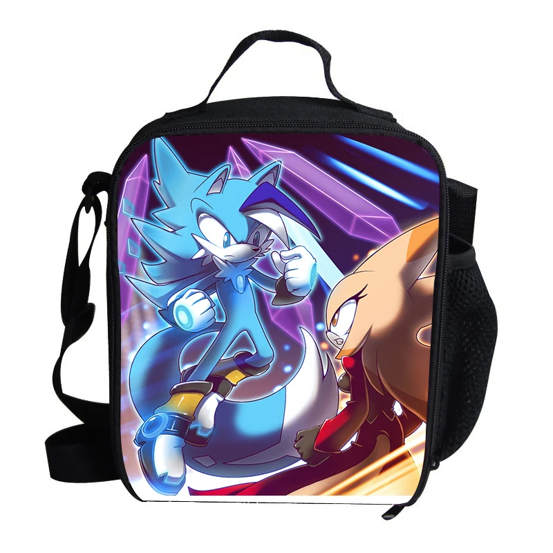 Популярная сумка для обеда детей Sonic The Hedgehog мальчиков индивидуальный
