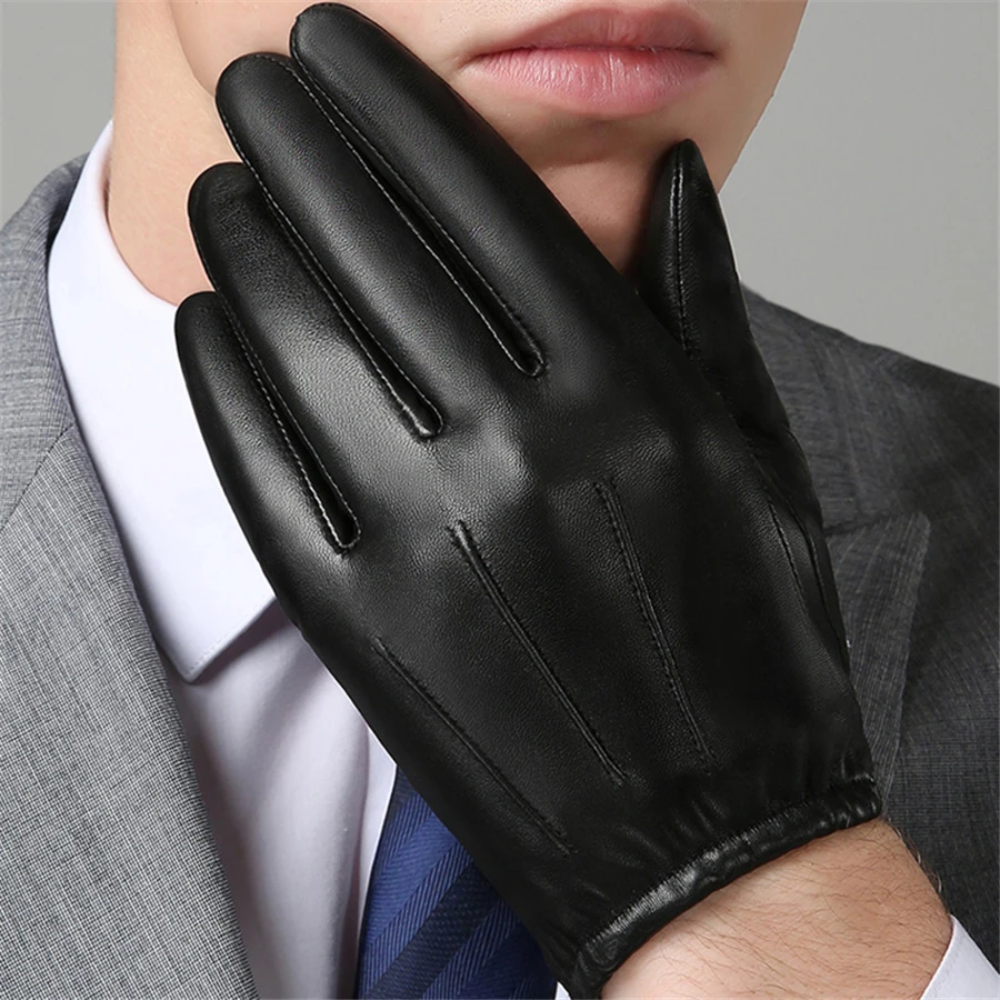 leather gloves short