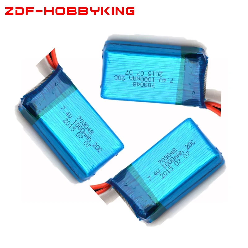Аккумулятор WLtoys V262 V353 V912 RC MC6A/6B/E7 lipo аккумулятор 7 4 в 1000 мач 20C 2S литий-полимерный