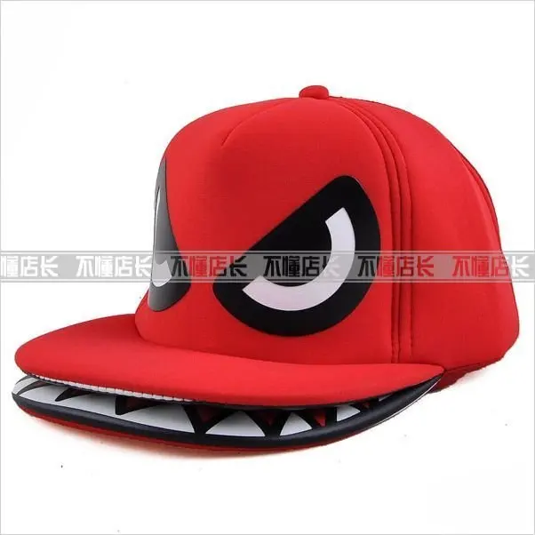 Cool Shark Mouth,Hiphop Hats, Flat Caps 