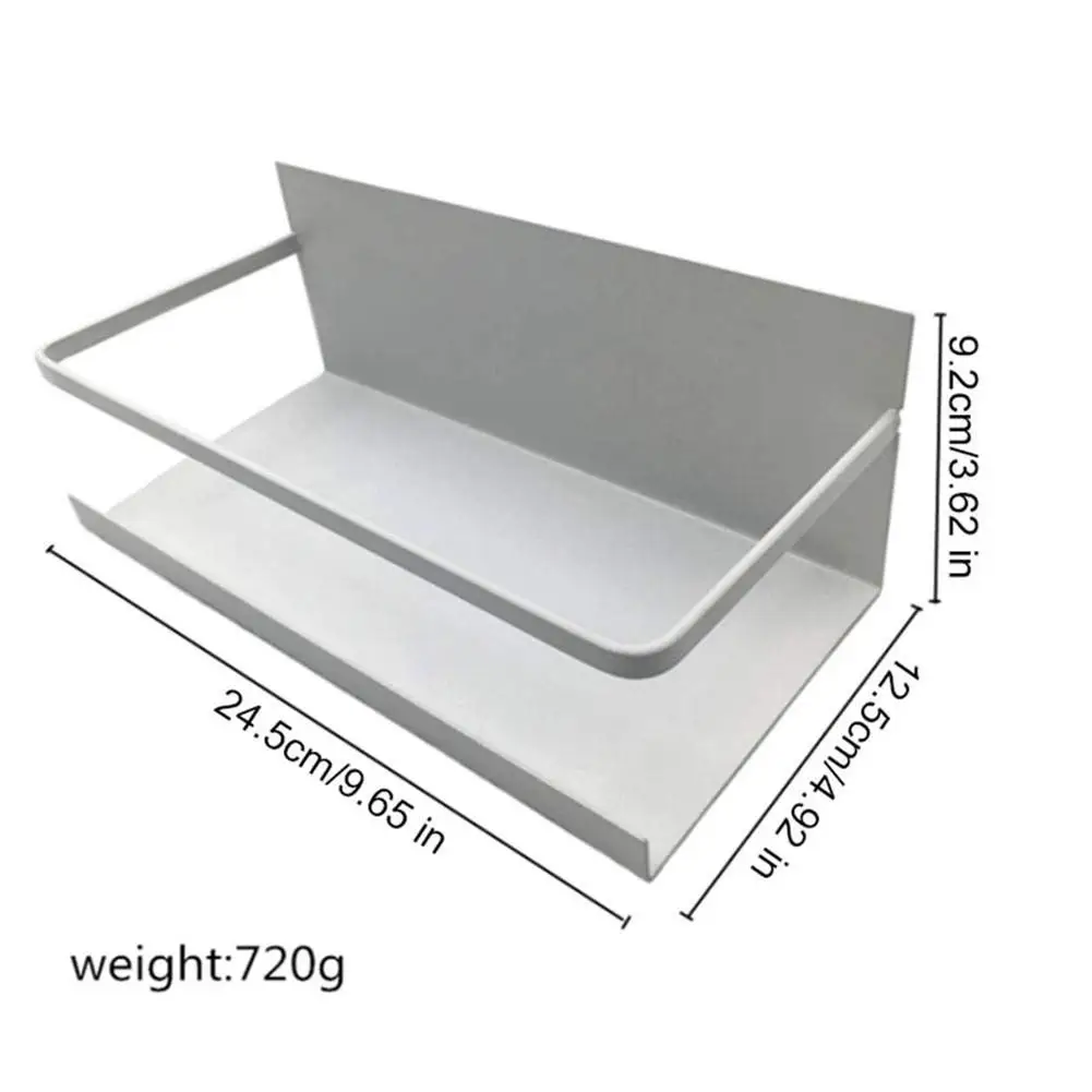 Магнитная кухонная стойка для холодильника, многофункциональная стойка для хранения, настенная полка 25*9,5*12 см