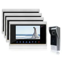 Homefong7 Inch TFT Touch Screen Color Video Door Phone Night Vision Intercom System IR sensor Color
