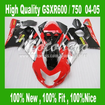 

Fairing kits for SUZUKI GSXR 600 K4 GSX-R600 Black red GSX-R750 04 05 GSXR600 04 05 GSXR 750 K4 2004 05 fairings #ff33v