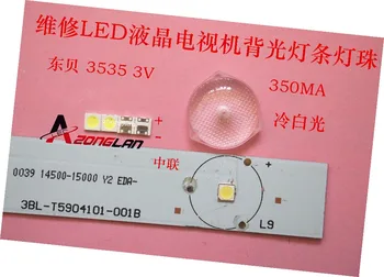 

UNI 3537 3535 3500PCS 1W LED Chip-2 90LM 3v Cool white LCD Backlight for TV Application High Power LED