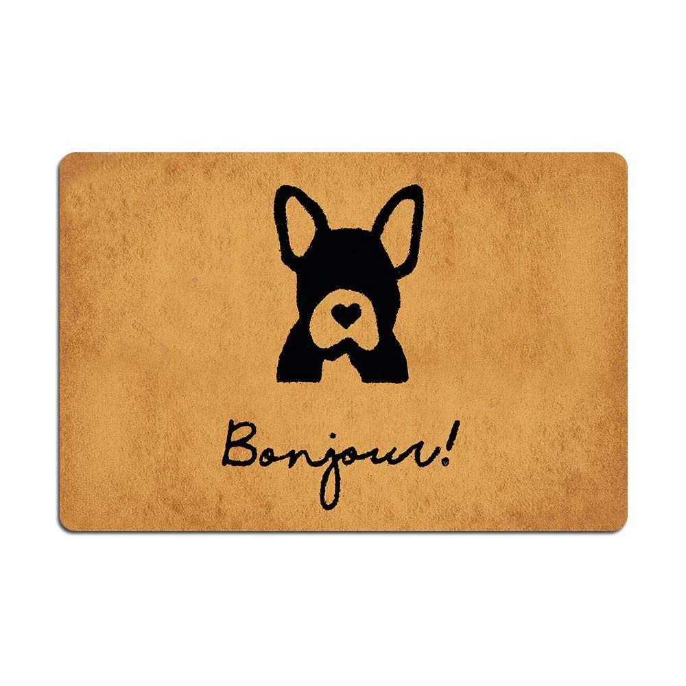 French Bonjour Doormat Custom Home Living Decor Housewares Mats