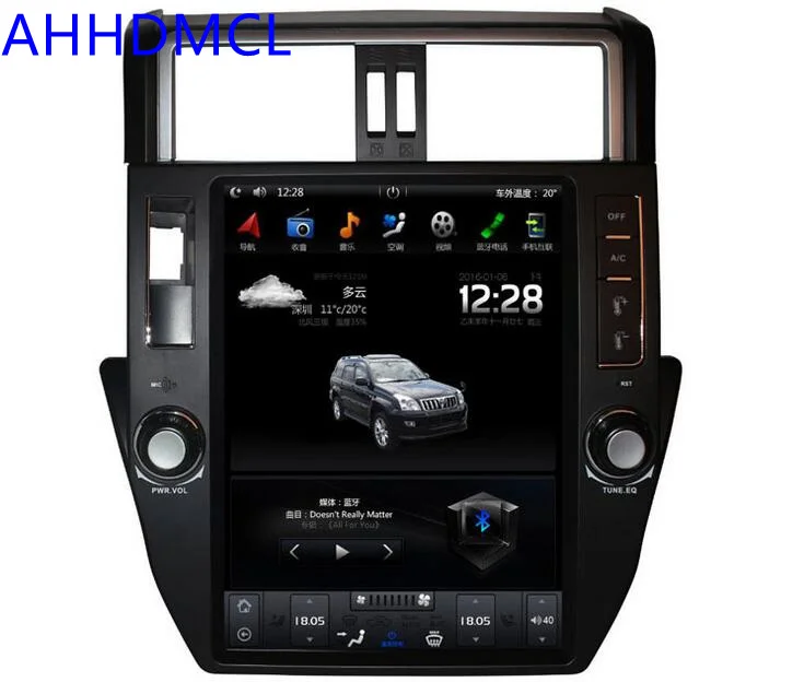 Flash Deal Car PC PAD Tesla Style Multimedia Player Android 7.1 GPS For Land Cruiser Prado LC150 2010 2011 2012 2013 0