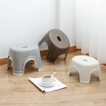 

Household Small Bench Anti-skid Coffee Table Stool Plastic Simple Stool Adult Thickening Children's Stool for Shoes Stool 3