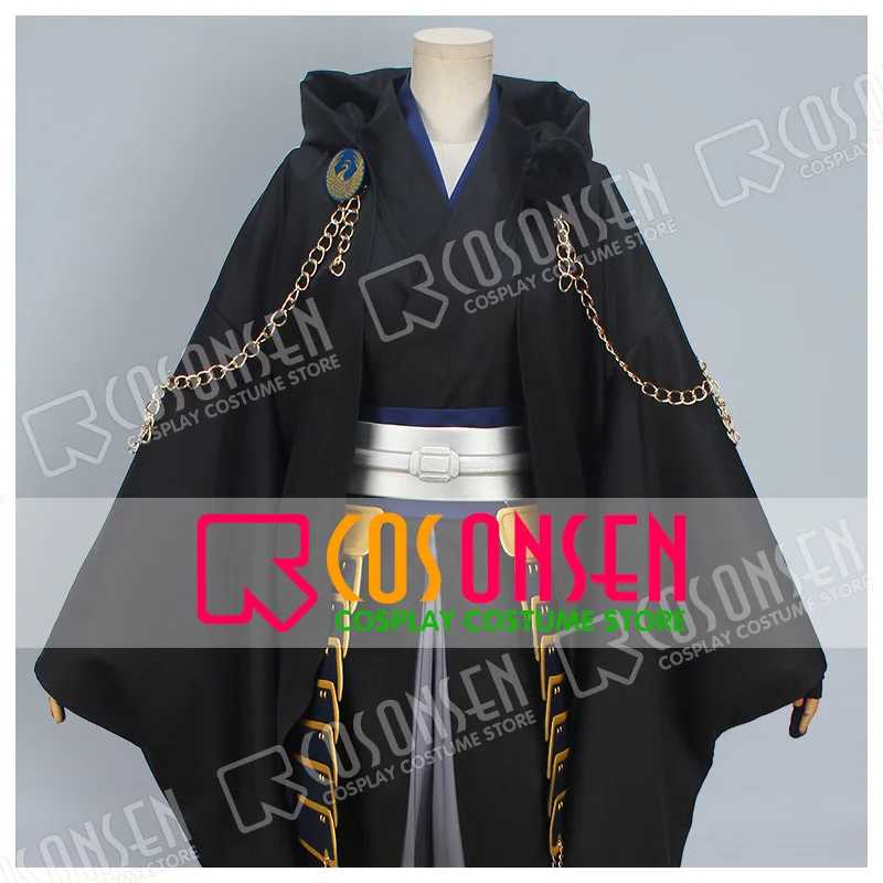 Косплей ONSEN Touken Ranbu Tsurumaru Kuninaga, костюм для косплея, полный комплект, черная версия