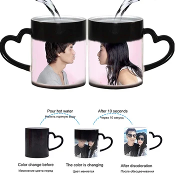 

DIY Photo Magic Color Changing Mug Can be customized cup pattern,custom your photo on Tea cup,Coffee Cup best gift for friends
