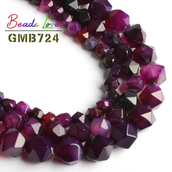 

Wholesale Faceted Purple Agates Stone Loose Spacer Beads for Jewelry Making DIY Bracelet Necklace Jewellery 6 8 10 mm 15 Inches