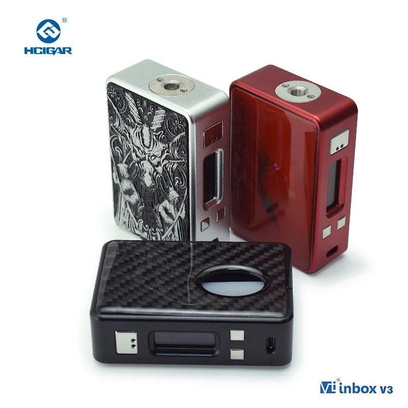 Оригинальный Hcigar VT входящие V3 squonker Mod Выход 1-75 Вт испаритель Evolv DNA75 чип работает 18650 Батарея электронные сигареты