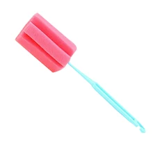 1 шт. Прочный стакан бутылка мягкий инструмент для очистки губки щеточка для очищения с длинной ручкой цвет случайный