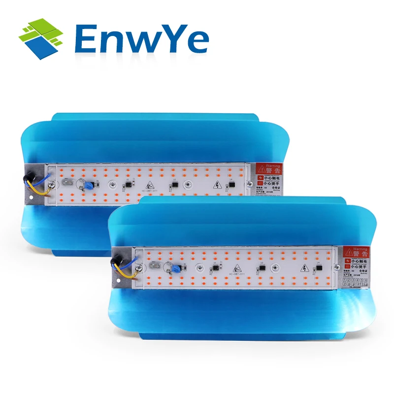 EnwYe 50W Plant growth lamp LED Grow Light Phyto Simple floodlight 220V For Plant Greenhouse Hydroponic