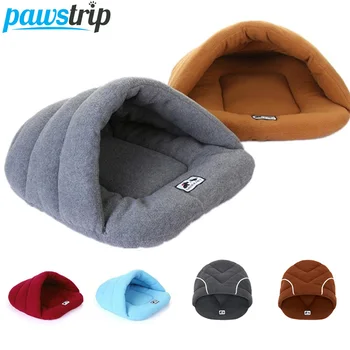

Soft Fleece Dog Beds Winter Warm Cat Bed Puppy Kennel Cat Sleeping Bag Cave Bed Pet Small Dog Bed House For Chihuahua Yorkie
