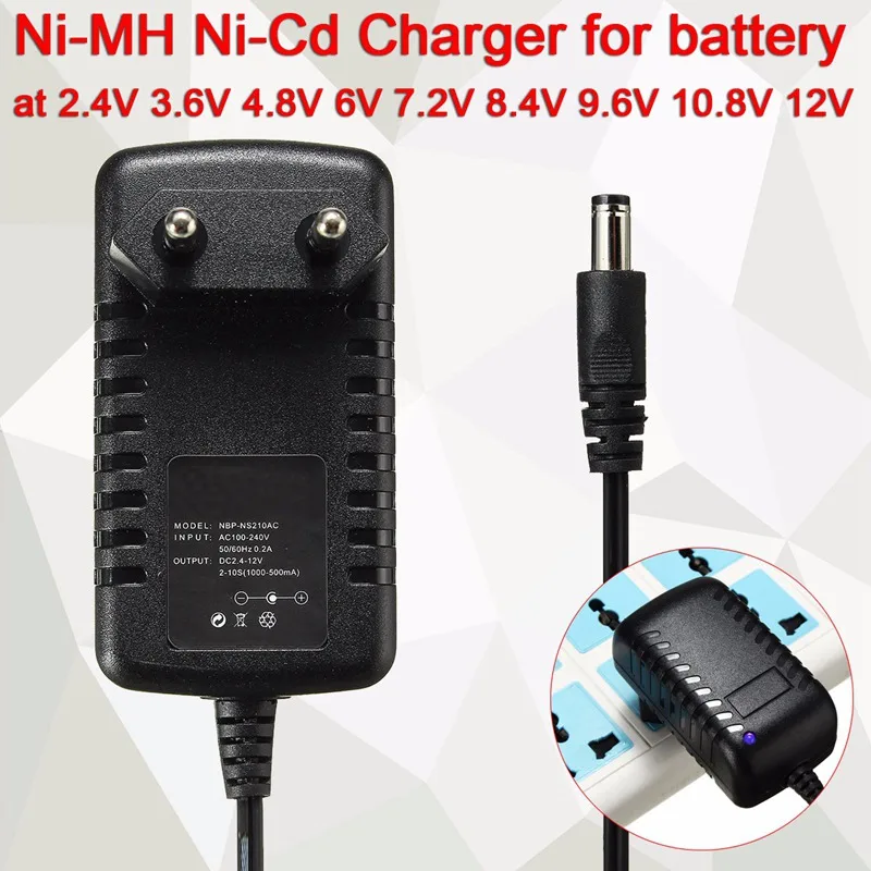 

Battery Charger Auto Ni-MH Ni-Cd for 2.4V 3.6V 4.8V 6V 7.2V 8.4V 9.6V 10.8V 12V 7 Product Ratings