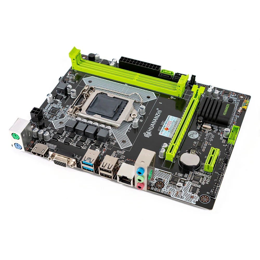 Huanan Zhi B75 PRO Материнская плата B75 для Intel LGA 1155 3 i5 i7 E3 DDR3 1333/1600 МГц 16 Гб SATA3.0 USB3.0 VGA HDMI M-ATX