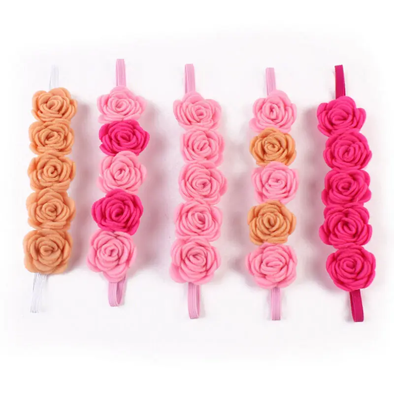 

New Kids Baby Girl Toddler Flower Headband Hair Band Princess Solid Headwear Hairwear