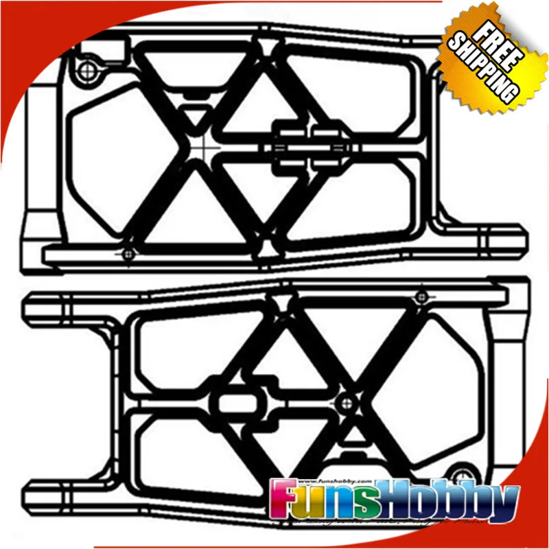

MCD Racing Rear Lower Wishbone Left/Right Set Rally x4 01/2013.COD.040301P1
