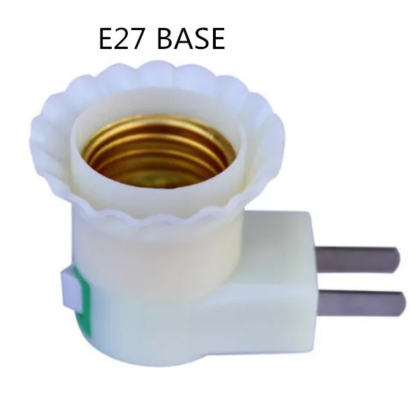 Wall plug e27 thread Lamp holder With switch Insert wall Lampholder
