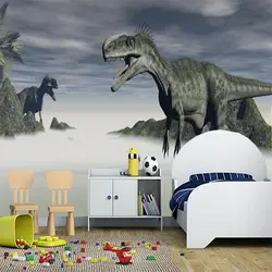 Индивидуальные papel де parede infantil, тираннозавр Фреска используется для гостиной диван фон декоративные обои