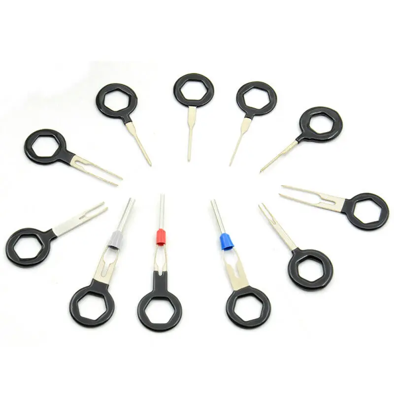11Pcs Automotive Plug Terminal Removal Tool Set Key Pin Crimp Connector Extractor Mechanical Testers Repair Tools Stylus Kit 11Pcs Automotive Plug Terminal Removal Tool Set Key Pin Crimp Connector Extractor Mechanical Testers Repair Tools Stylus Kit