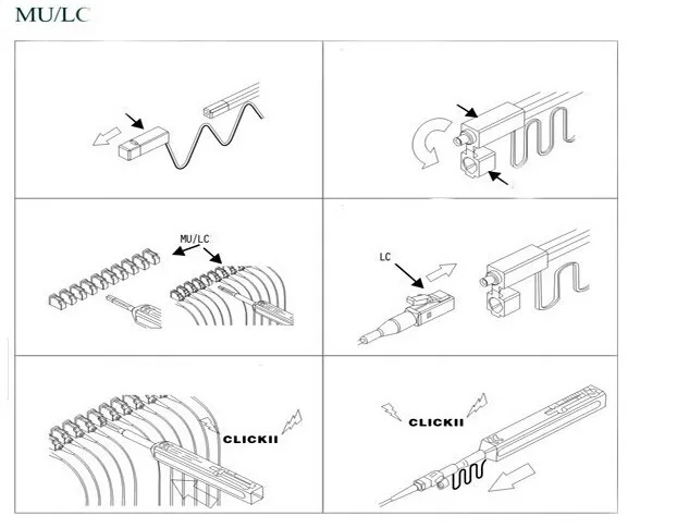 Волоконно-оптическая связь инструменты один клик 1,25 ММ LC разъем оптического волокна чистящая ручка