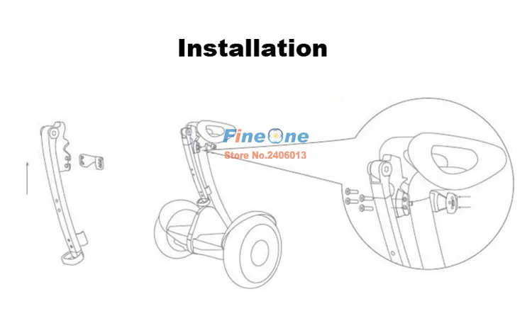 Xiaomi мини-скутер на колесиках Тяговая планка Xiaomi баланс скутер Ручка складной светильник вес для XIAOMI мини-скутер