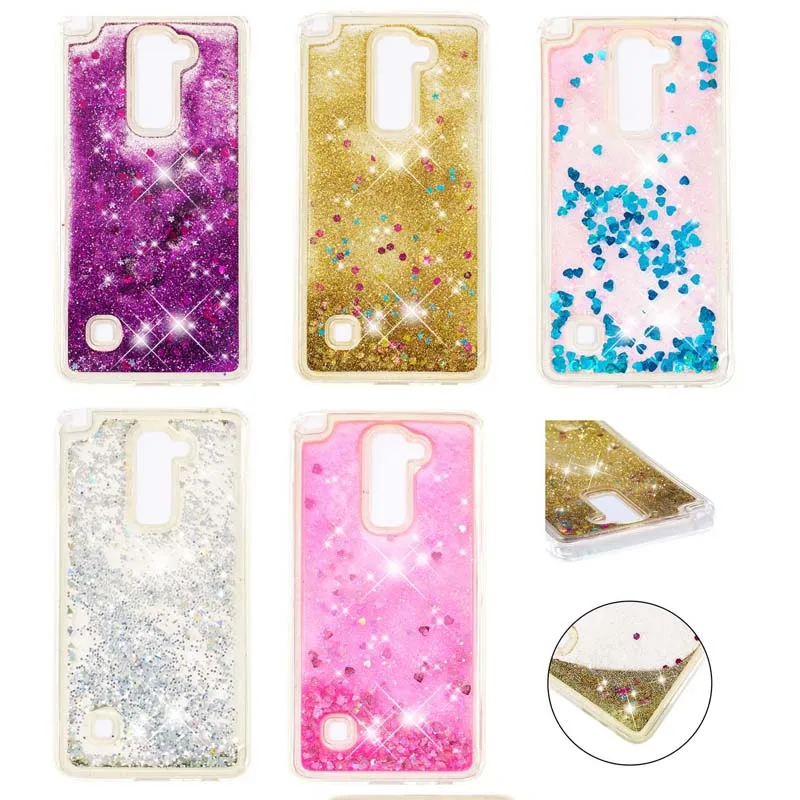 

Liquid Sand Case Glitter Quicksand Soft TPU Silicone Cases Cover Hull Shell Coque Fundas for LG K7 K8 Stylus 2 Stylo 2 LS775