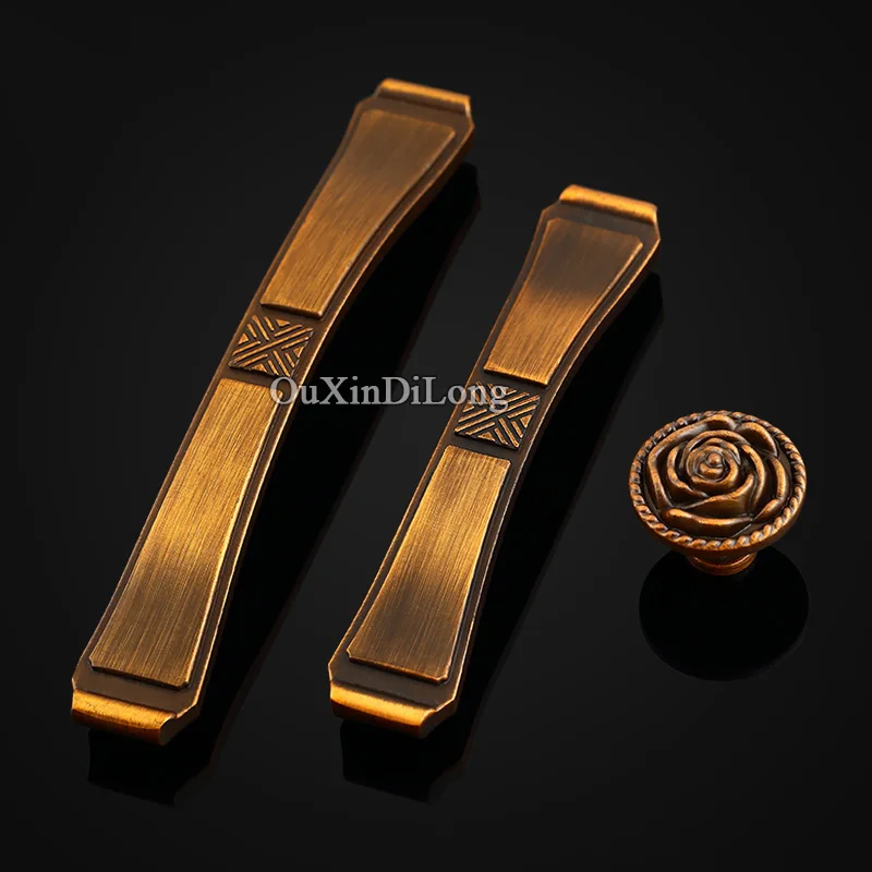 

Top Designed 10PCS European Antique Kitchen Door Furniture Handles Retro Cupboard Drawer Wardrobe Cabinet Pulls Handles & Knobs