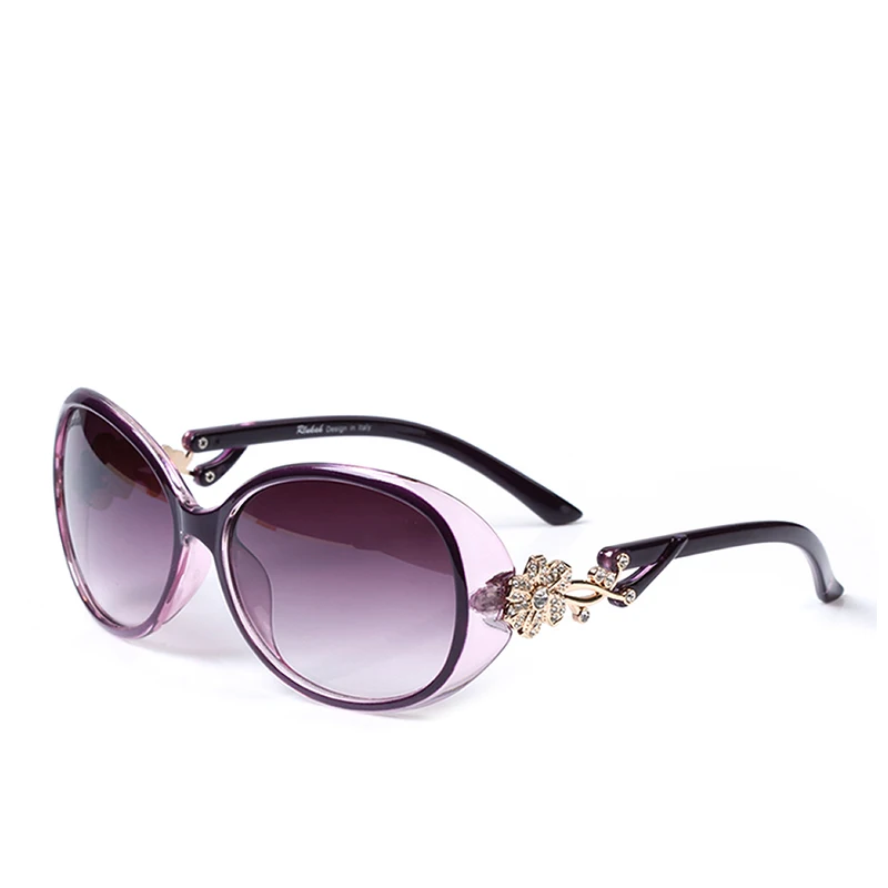 LianSan Поляризованные, большие женские солнечные очки Бабочка Роскошная брендовая дизайнерская пластиковая оправа драйвер Мода черный GD103P - Цвет линз: Polarized Purple