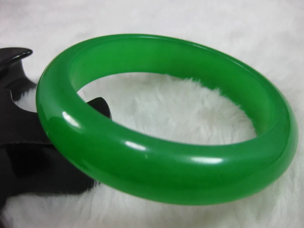 

NATURE BEAUTIFUL GRASS GREEN JADE JADEITE BRACELET BANGLE style Fine jewe Noble 100% Natural jade