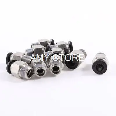 

Straight Through Quick Union Pneumatic Fitting 6mm x 1/8" BSPT Male Thread