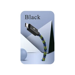 Universal High - Speed USB Type - C Charging Cable - 1m  Micro usb (Black Cable)