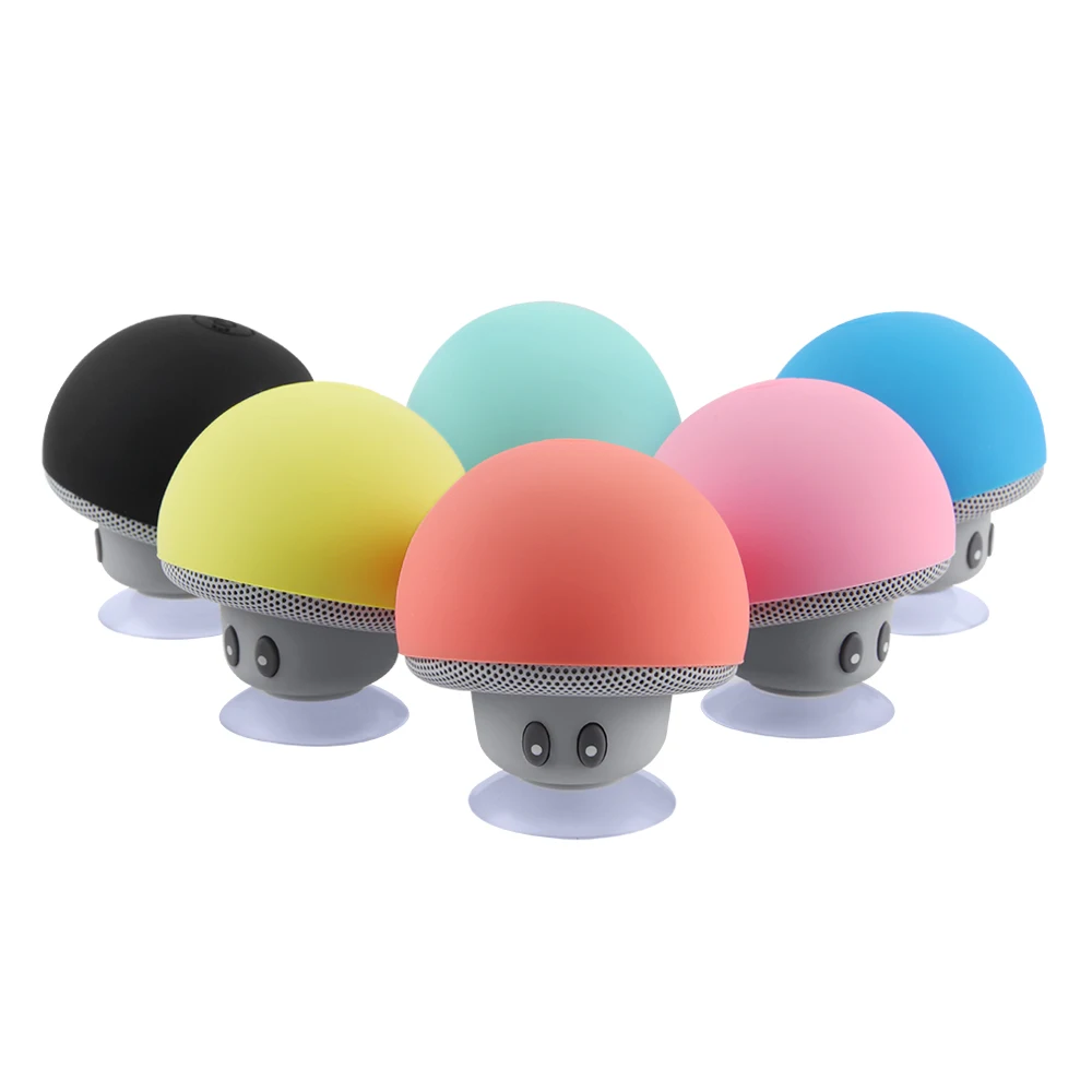 

easyidea Portable Speaker Wireless Waterproof bluetooth speakers Mini Mushroom HiFi Stereo Music Speaker With Mic For PC Phone