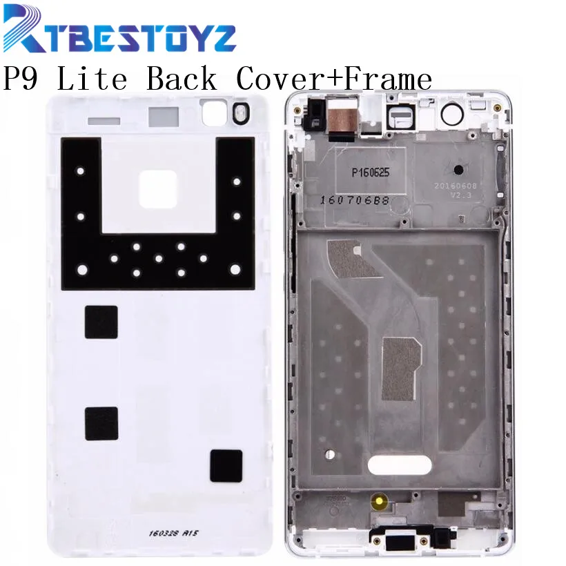 RTBESTOYZ для Huawei P9 Lite задняя крышка аккумулятора + передний корпус ЖК-рамка панель