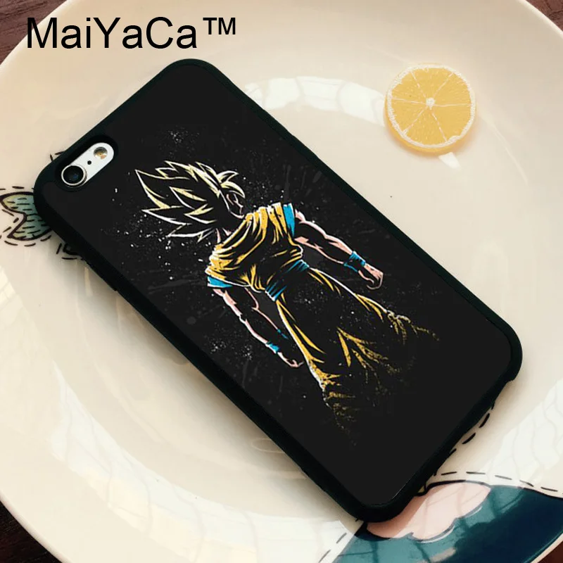 MaiYaCa Saiyan Back Dragon Ball Z Phone Cases for Apple iPhone 6 Case Phone Back Cover for ...