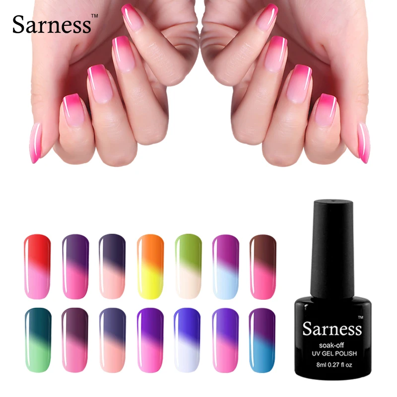 

Sarness Temperature Change Color UV Gel Nail Polish Soak-off Nail Art Manicure Vernis Nails Gel UV Colors Lacquer Gel Lucky
