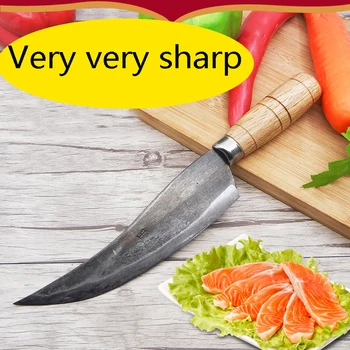 

Free Shipping Kitchen Forged Cutting Knife Peeling Fish Knife Cleaver Vegetable Slicing Knife Eviscerate Bone Meat Butcher Knife