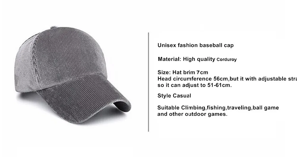 Corduroy baseball hat02