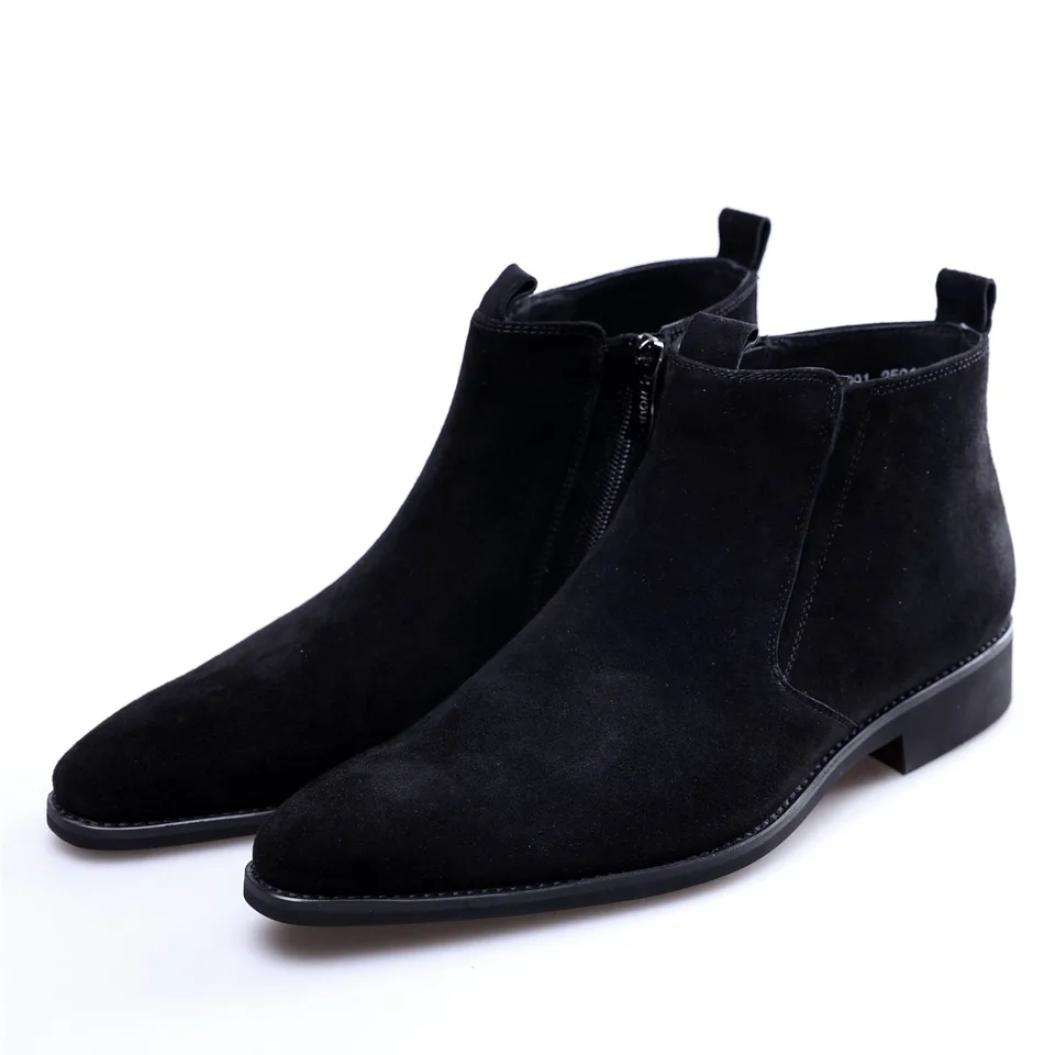 botines negros de vestir