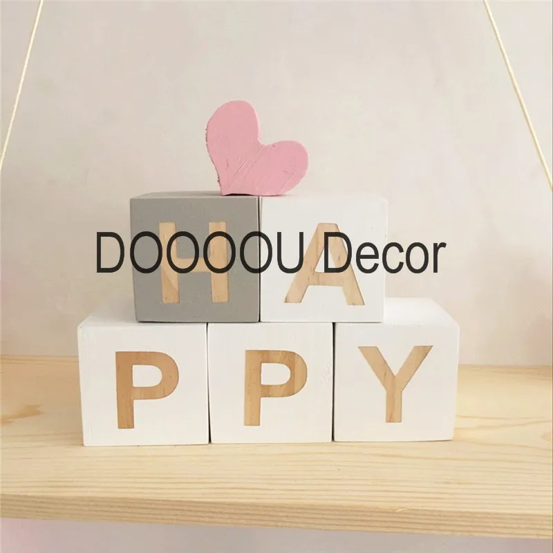 Nordic Style Wooden Alphabet Letters Building Blocks For Nursery Nordic Style Wooden Alphabet Letters