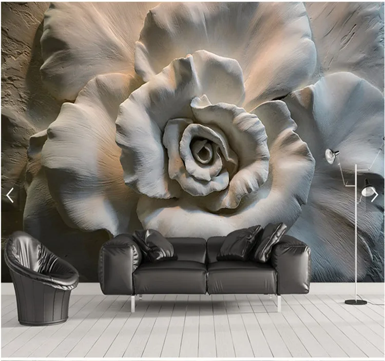 Rose Flower Mural Photo Wall Paper Painting HD papier peint Mural