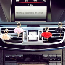 ANZULWANG 2017 Ballerina Colorful Car Air Outlet Perfume Artificial Crystal Interior Air Freshener Car Air Outlet Perfume