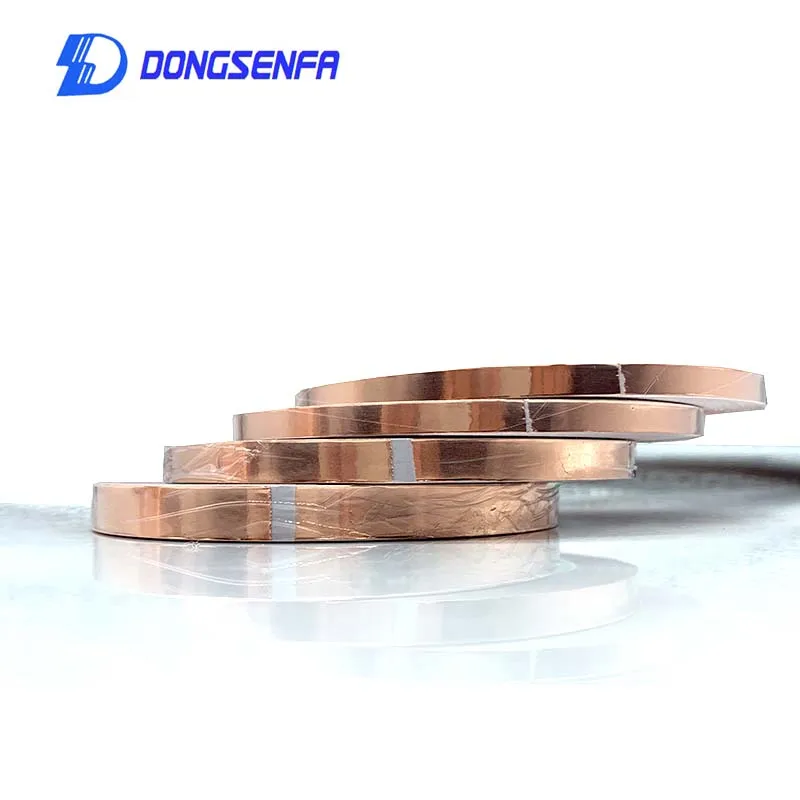 Двухсторонняя клейкая лента DONGSENFA 20 м медная фольга проводящая из чистой меди