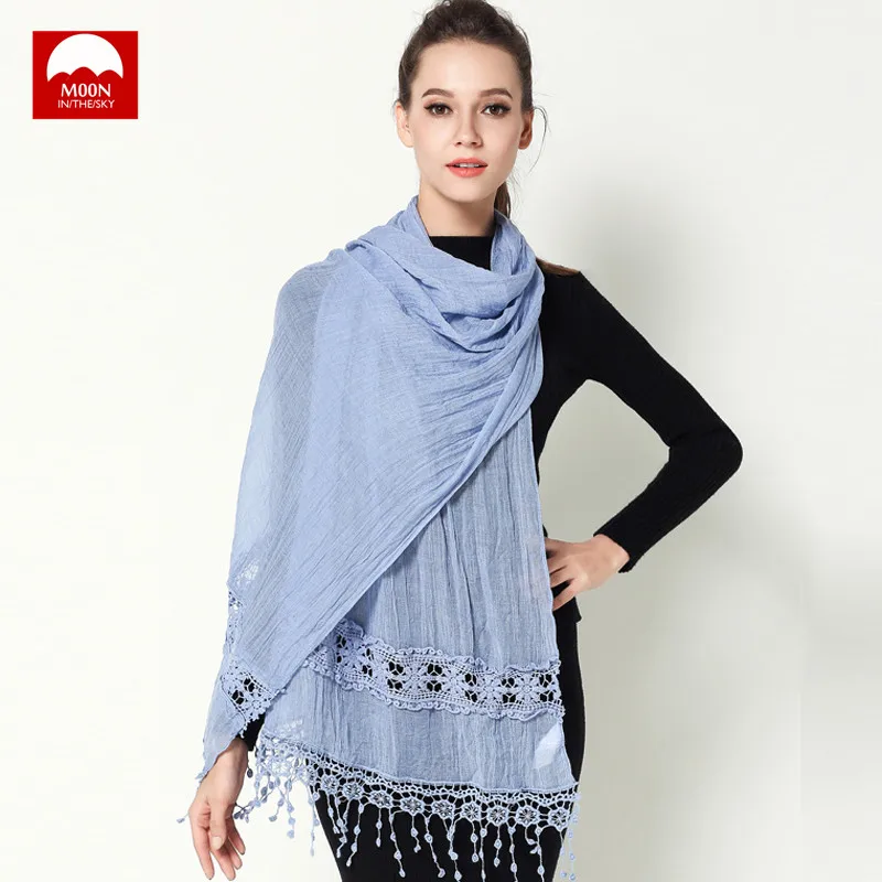

Spring Autumn Women Scarves Chiffon Echarpe Femme Imitated Fabric Female Shawl Sunscreen Pashmina Bufandas Wraps Hijab Wrap