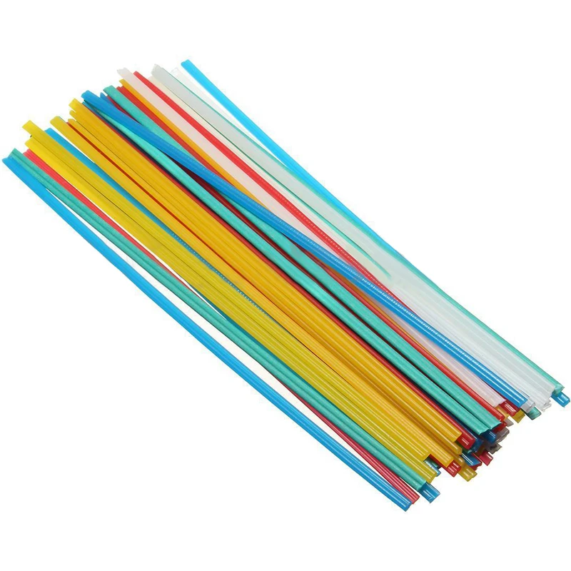50Pcs 25cm Plastic Welding Rods PPR PP PVC Plastic Welding Sticks With