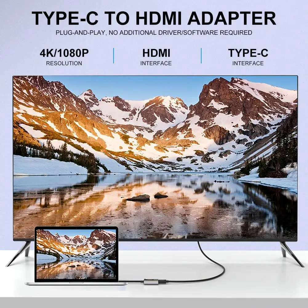 Кабель адаптер USB C HDMI 4K 60 Гц Type c на для MacBook Air IPad Pro Huawei Mate 20 P20 Galaxy S9 кабель HDMI|Кабели
